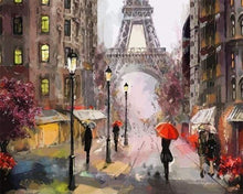 Load image into Gallery viewer, paint by numbers | Streets of Paris | cities intermediate | FiguredArt