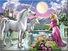Load image into Gallery viewer, paint by numbers | Beauty and the Unicorn | advanced animals unicorns | FiguredArt