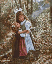 Load image into Gallery viewer, paint by numbers | Two Sisters | advanced portrait romance | FiguredArt