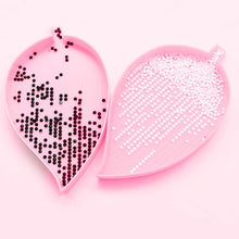 Load image into Gallery viewer, Diamond Painting 1 Pair of Organizational Trays Leaf Design Pink Accessories