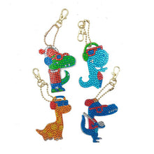 Load image into Gallery viewer, Diamond Painting Pendant Cool Dinosaurs 4-piece Set