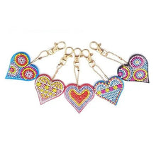 Load image into Gallery viewer, Diamond Painting Heart Pendant with 5pc Set