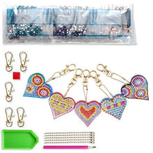 Load image into Gallery viewer, Diamond Painting Heart Pendant with 5pc Set
