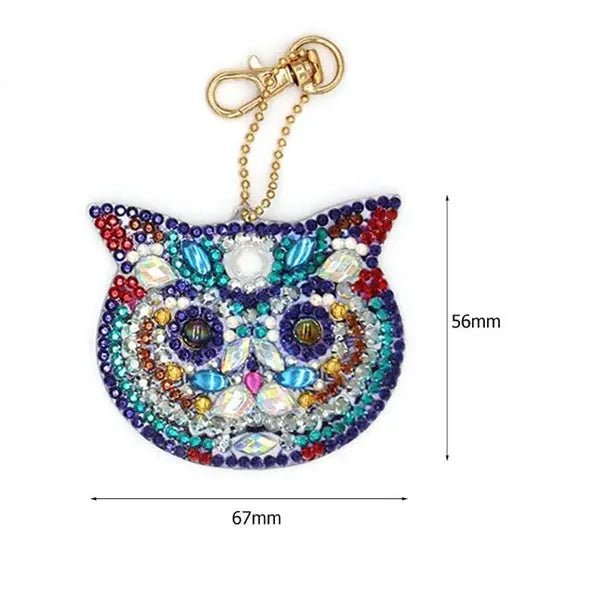 Diamond Painting Pendant Cats 4 piece Set