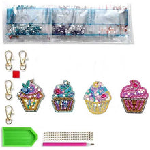 Load image into Gallery viewer, Diamond Painting Pendant Muffin 4 Piece Set