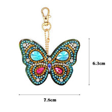 Load image into Gallery viewer, Diamond Painting Butterfly Pendant Set of 6