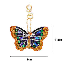 Load image into Gallery viewer, Diamond Painting Butterfly Pendant Set of 6