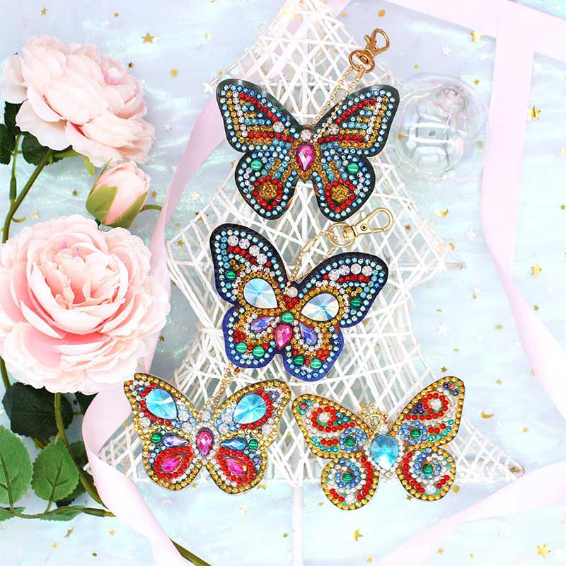 Diamond Painting Butterfly Pendant Set of 6