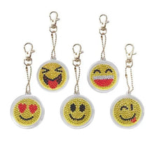 Load image into Gallery viewer, Diamond Painting Pendant Smiley 5 Piece Set