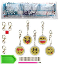 Load image into Gallery viewer, Diamond Painting Pendant Smiley 5 Piece Set