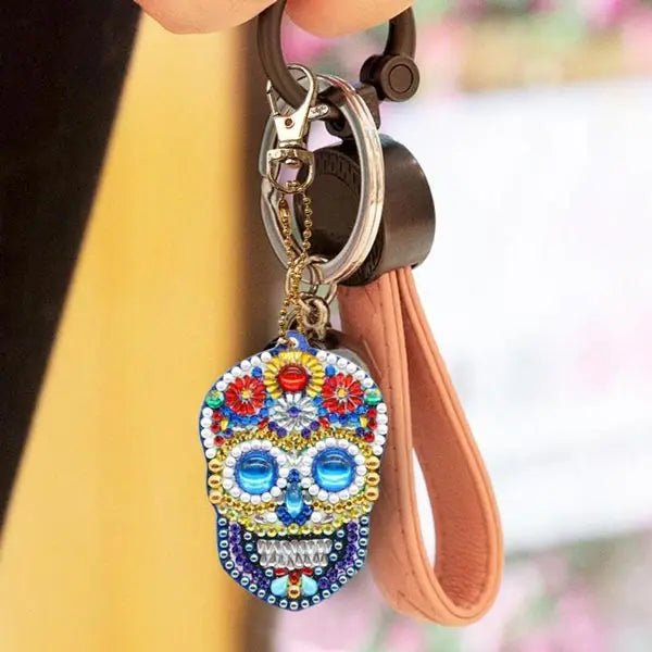 Diamond Painting Skull Pendant 4 Piece Set