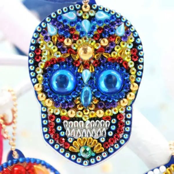 Diamond Painting Skull Pendant 4 Piece Set