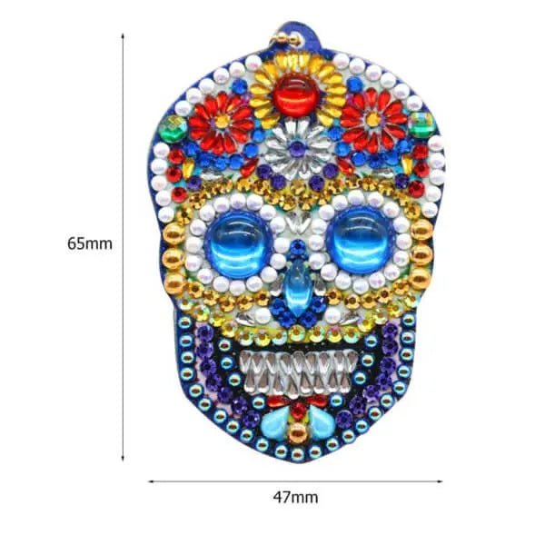 Diamond Painting Skull Pendant 4 Piece Set