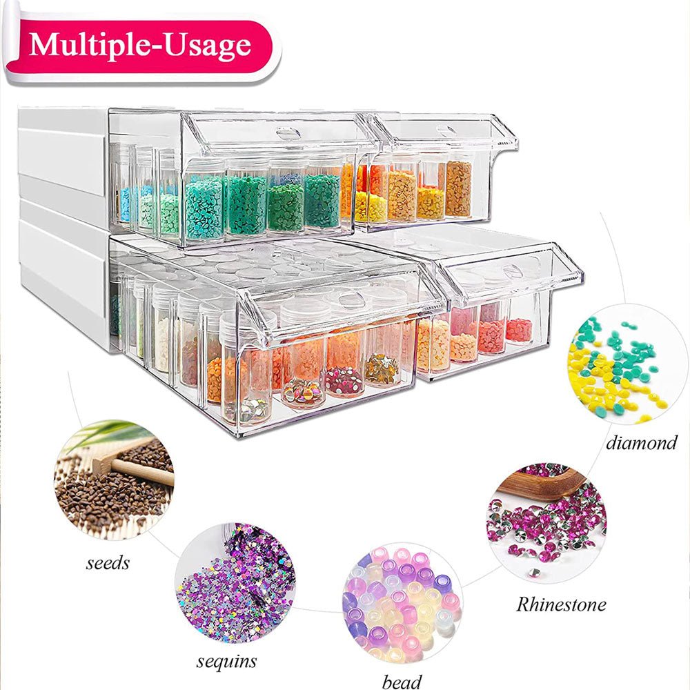 Diamond Painting round storage boxes accessories