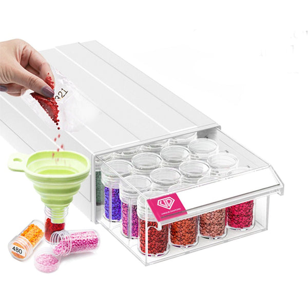 Diamond Painting round storage boxes accessories