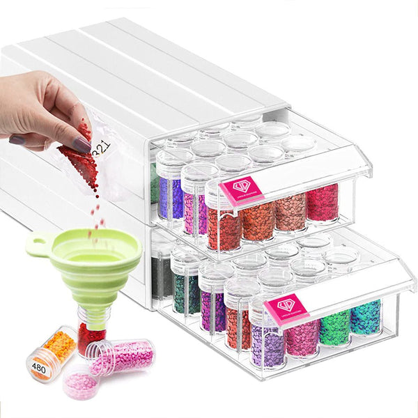 Diamond Painting round storage boxes accessories