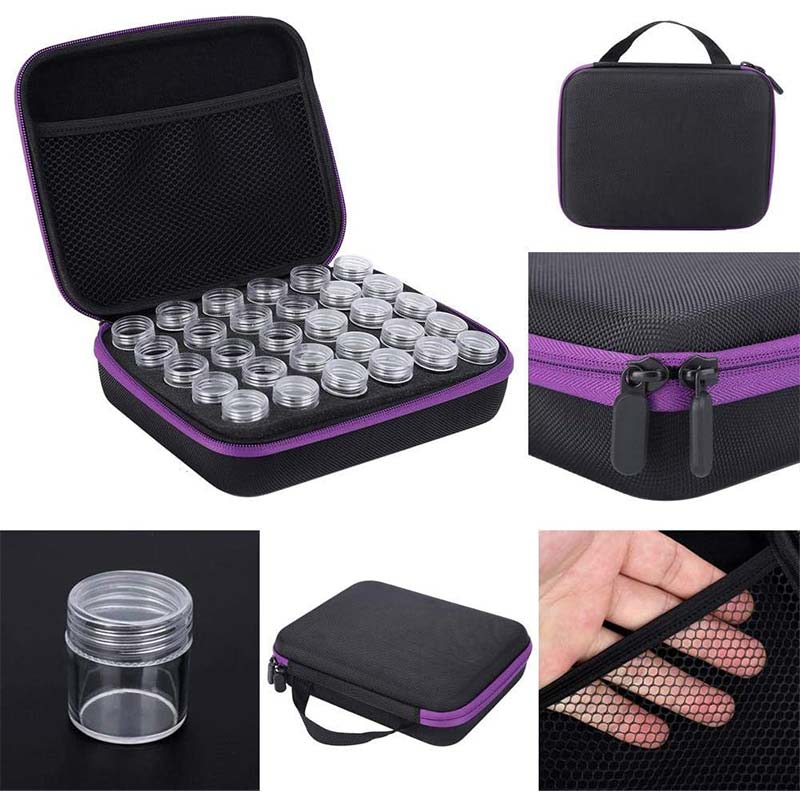 Diamond Painting Storage Case Purple with 30 Compartments