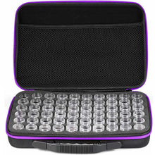 Load image into Gallery viewer, Diamond Painting storage case in purple with 60 compartments + accessories