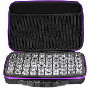 aufbewahrung diamond painting Diamond Painting Case Purple with 60 Compartments + Accessories – Figured'Art