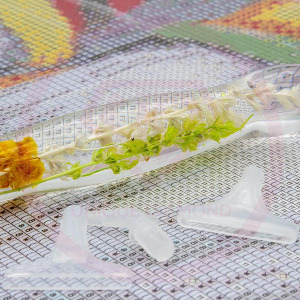 Diamond Painting Ergonomic Premium Pen Green Orange Plants