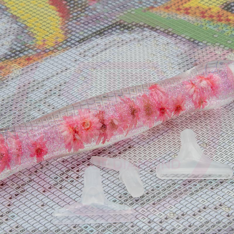 Diamond Painting Ergonomic Premium Pen Pink Flowers