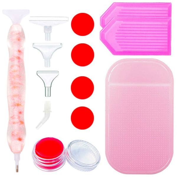 Diamond Painting Ergonomic Premium Pen Pink Flowers