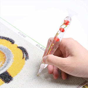 Diamond Painting Ergonomic Premium Pen Red Flowers