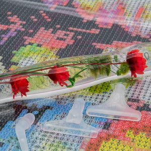 Diamond Painting Ergonomic Premium Pen Red Flowers