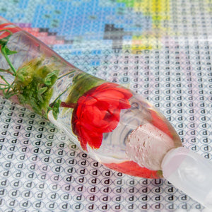 Diamond Painting Ergonomic Premium Pen Red Flowers