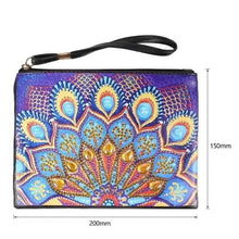 Load image into Gallery viewer, Diamond Painting Wrist Bag Blue Peacock