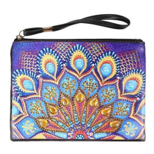 Load image into Gallery viewer, Diamond Painting Wrist Bag Blue Peacock