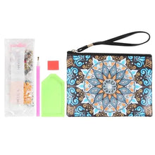 Load image into Gallery viewer, Diamond Painting Wrist Bag Mandala Blue
