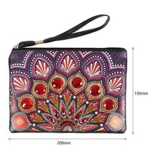 Load image into Gallery viewer, Diamond Painting wrist bag red peacock
