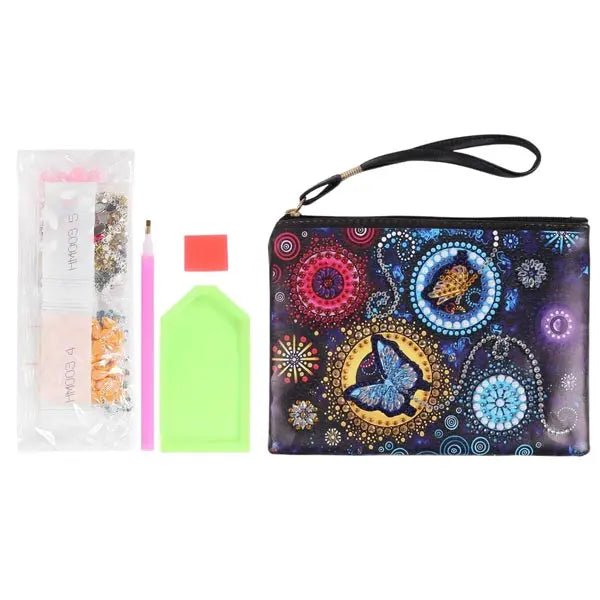 Diamond Painting Wrist Bag with Butterfly
