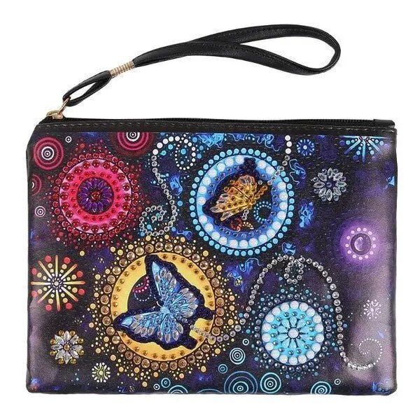 Diamond Painting Wrist Bag with Butterfly
