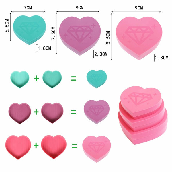 Diamond Painting heart-shaped organizational tray accessory
