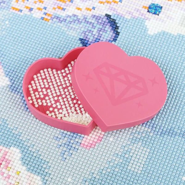 Diamond Painting heart-shaped organizational tray accessory