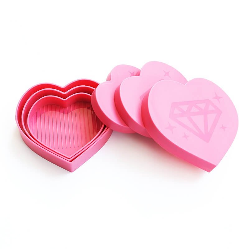 Diamond Painting heart-shaped organizational tray accessory