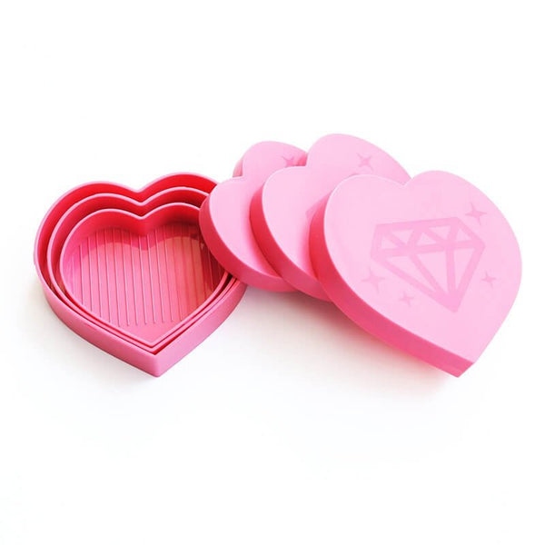 Diamond Painting heart-shaped organizational tray accessory