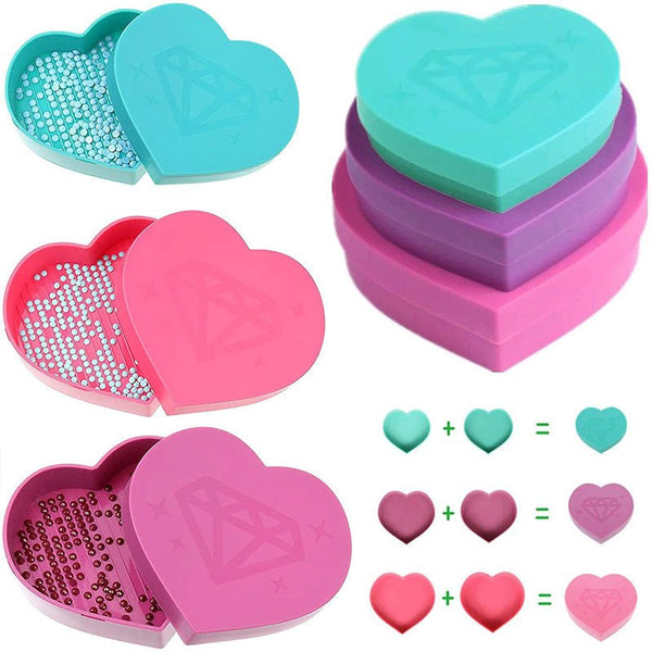 Diamond Painting heart-shaped organizational tray accessory