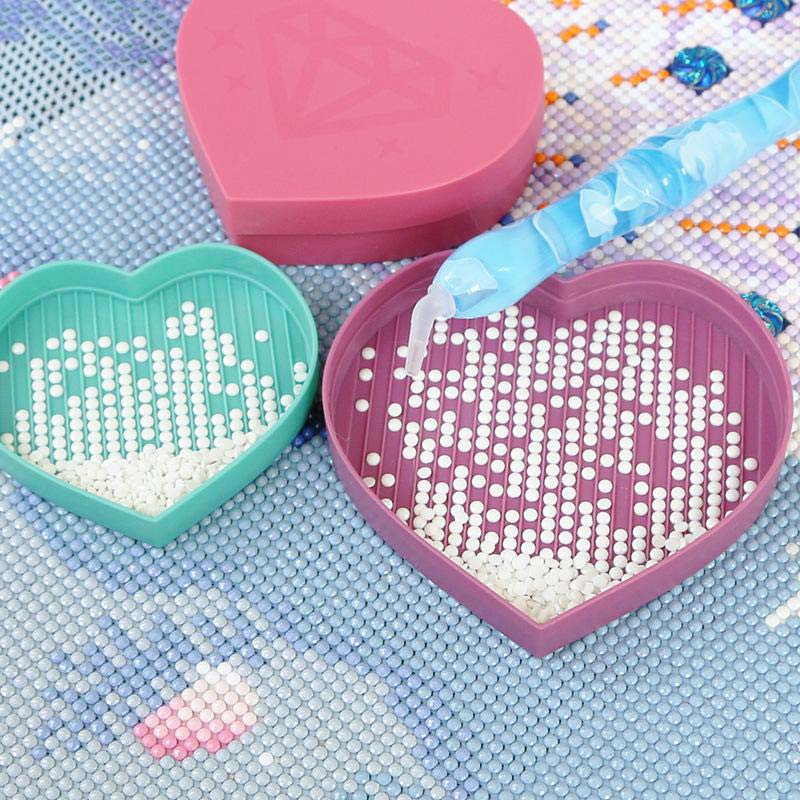Diamond Painting heart-shaped organizational tray accessory