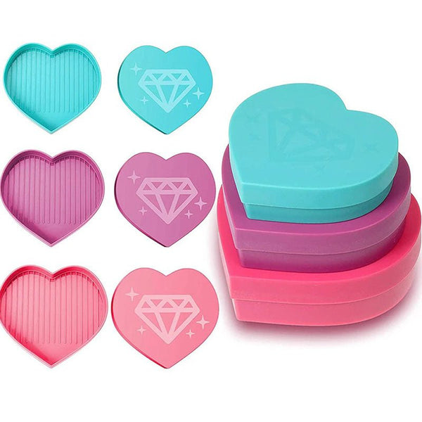 Diamond Painting heart-shaped organizational tray accessory