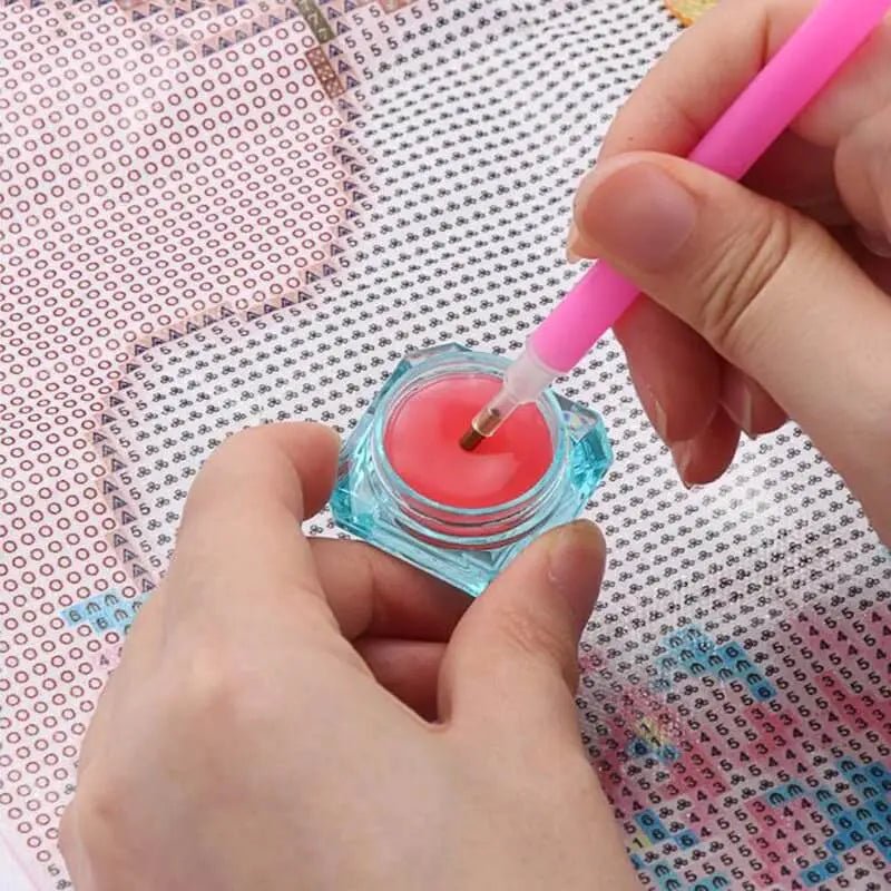 Diamond Painting Crystal Wax Box with Wax Accessories