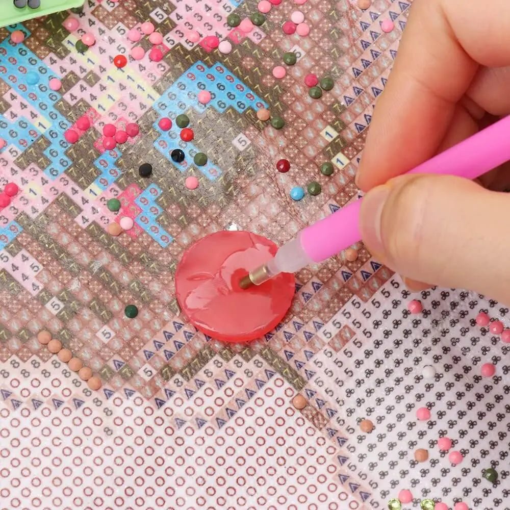 Diamond Painting Crystal Wax Box with Wax Accessories