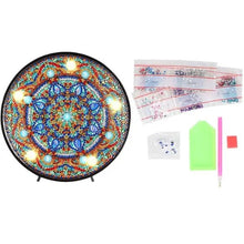 Load image into Gallery viewer, Diamond Painting LED Lamp Blue Mandala Star