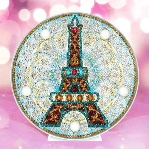 Diamond Painting LED Lamp Eiffel Tower