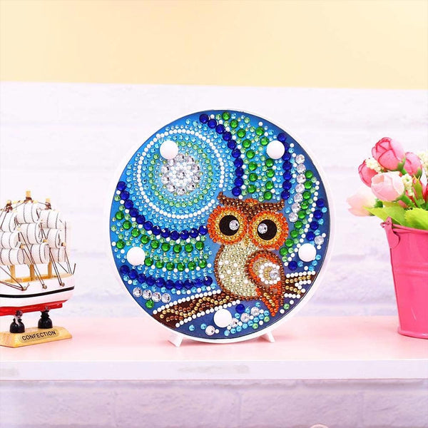 Diamond Painting LED Lamp Owl