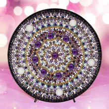 Load image into Gallery viewer, Diamond Painting LED Lamp Purple Mandala