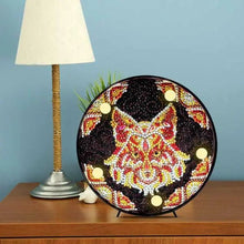 Load image into Gallery viewer, Diamond Painting LED Lamp Mandala Fox