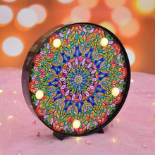 Load image into Gallery viewer, Diamond Painting LED Light Mandala Green